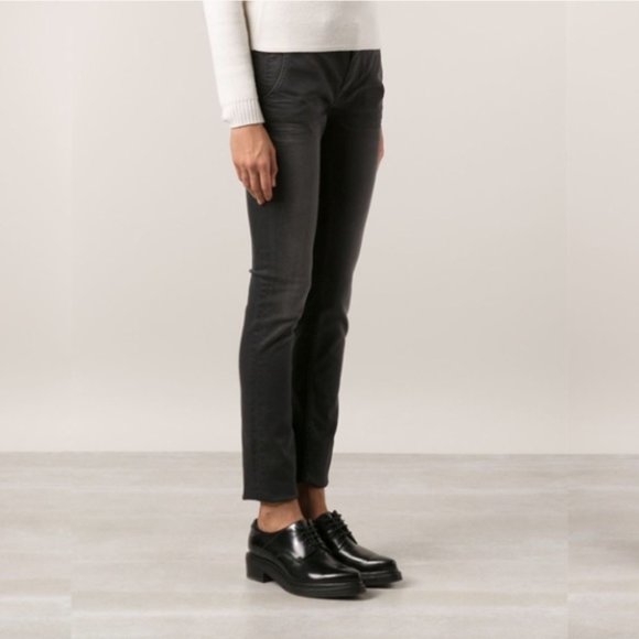 CRIPPEN Denim Faded Black High Waisted Skinny Crop Jeans Size 26 - Picture 3 of 13